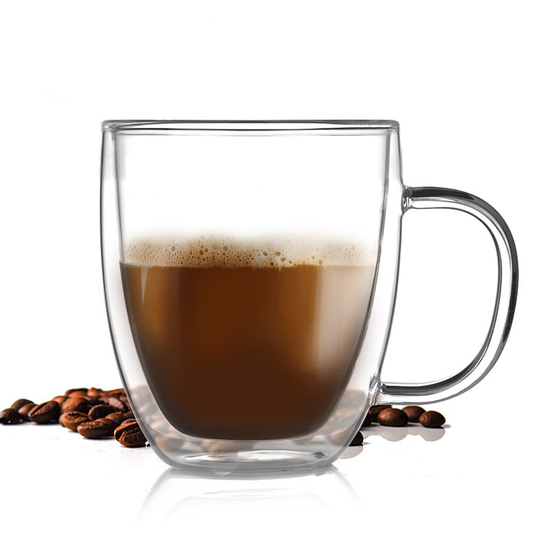double wall glass cup 